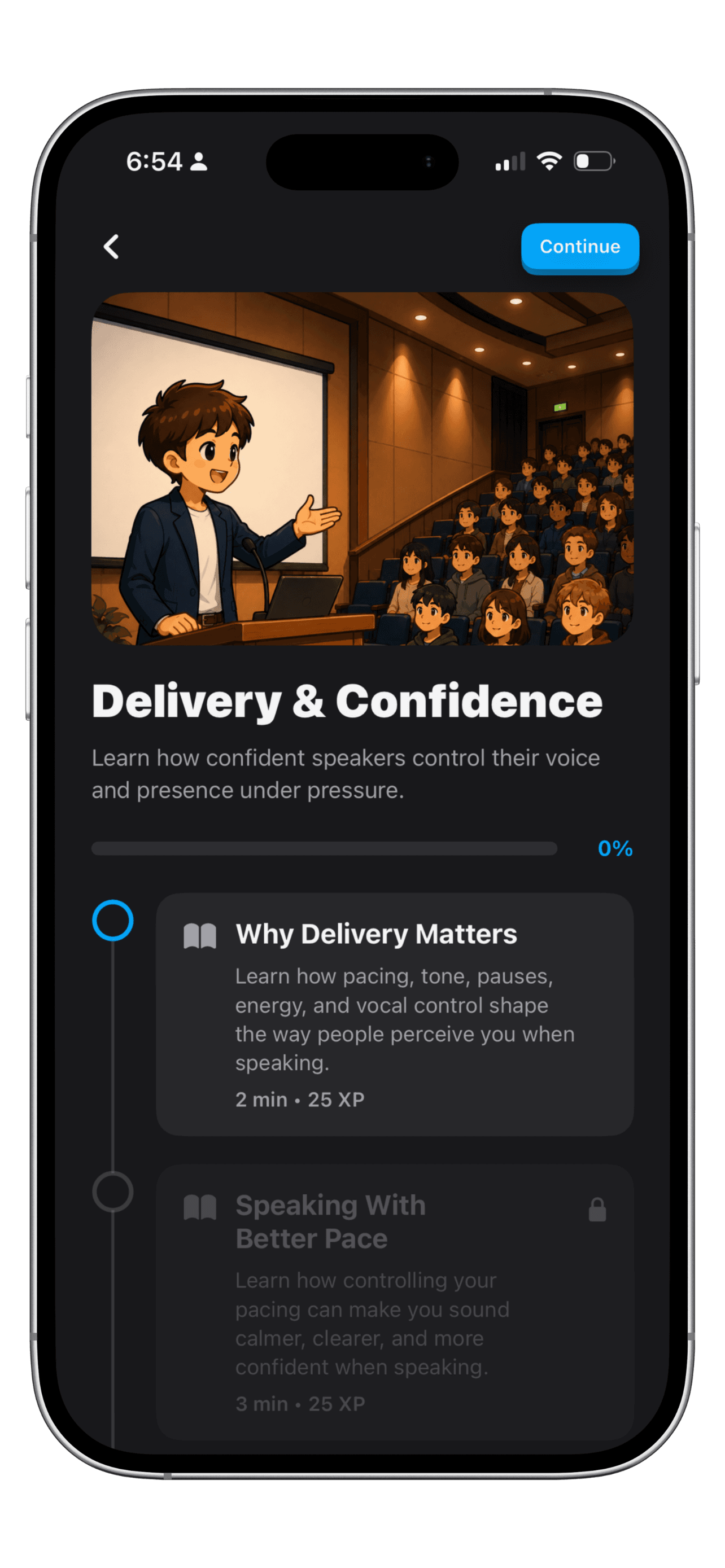 Kodi AI mobile application shown on an iPhone